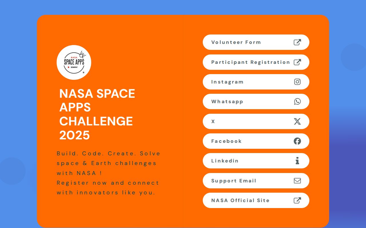 Nasa Tech Rise NASA Space Apps Challenge 2025